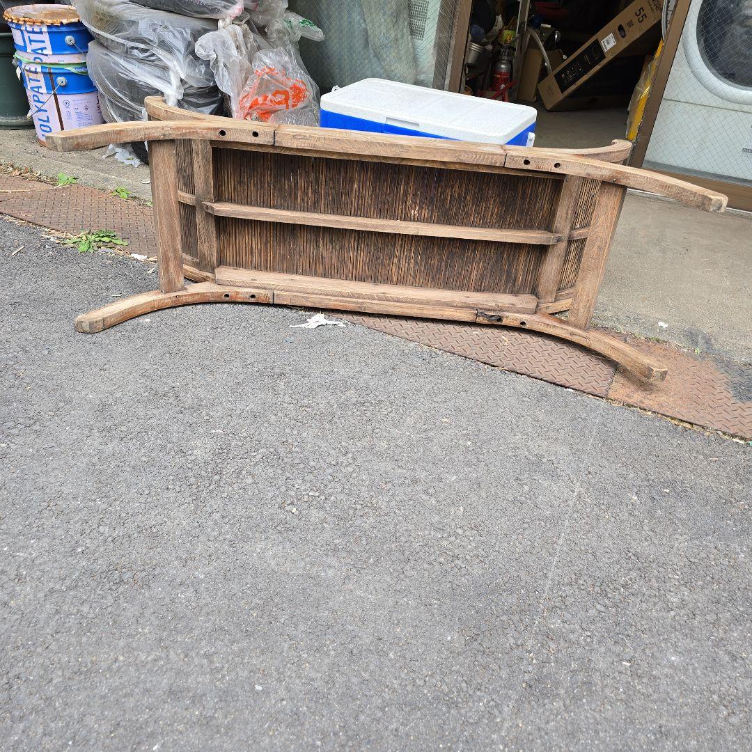 大田区 東糀谷 引き取り 限定 アジアンスタイル 木製ベンチ カウチ ラック