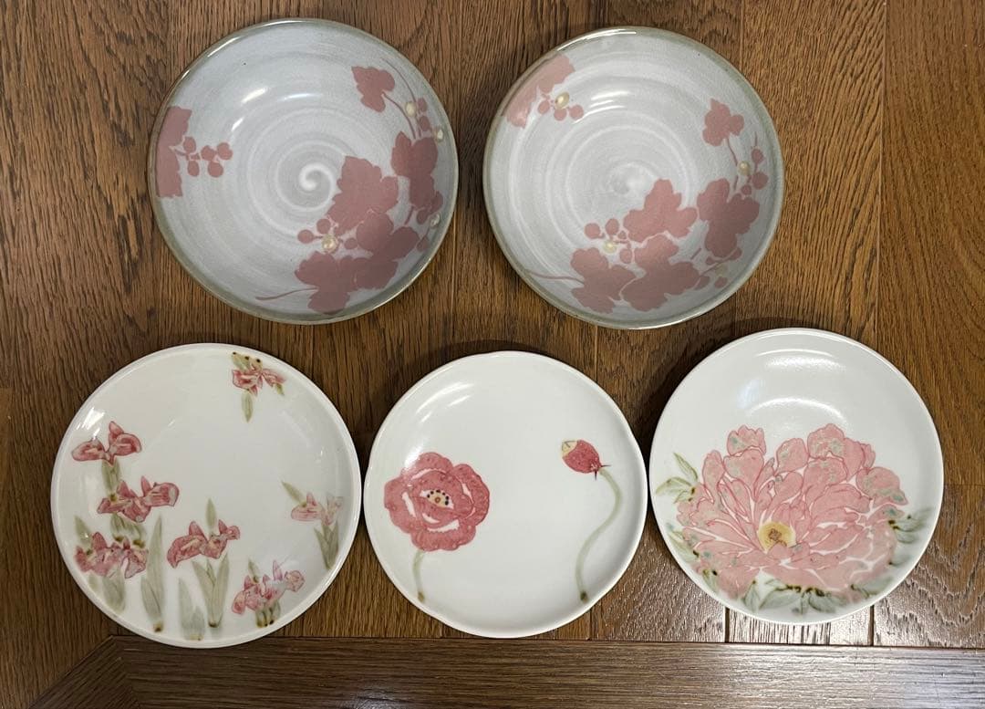 箱付新品未使用　一位窯　田中一晃　皿プレート5枚セット　別々のお皿希望対応可