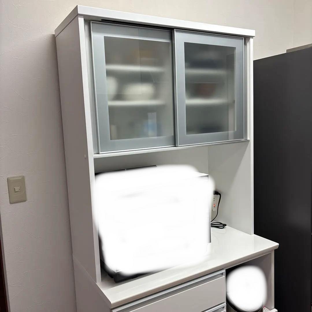 【送料込】 ニトリ　カップボード　キッチンボード　食器棚　リガーレ