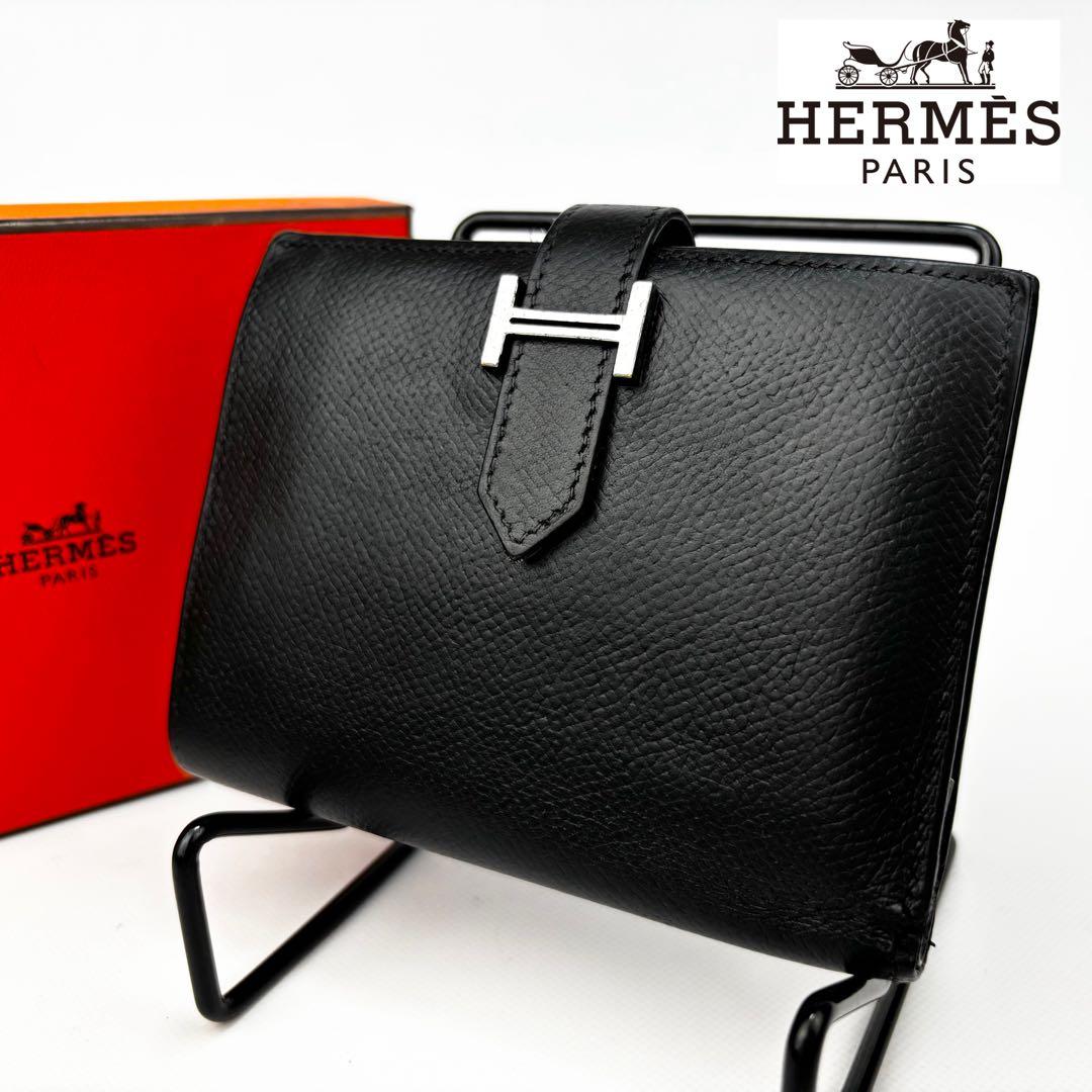 エルメス HERMES コンパクト ベアン新型シルバー金具□I 刻印