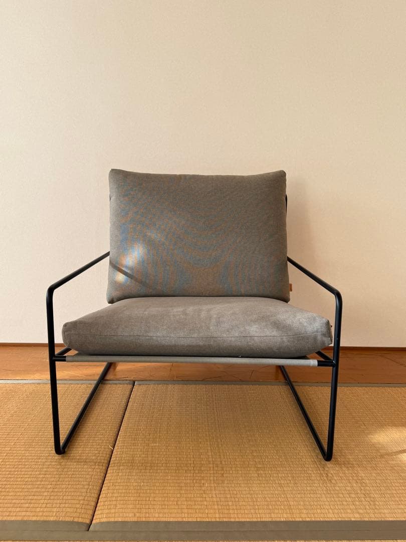 ファームリビング｜Desert Sofa 1シーター グレー１人掛けソファ