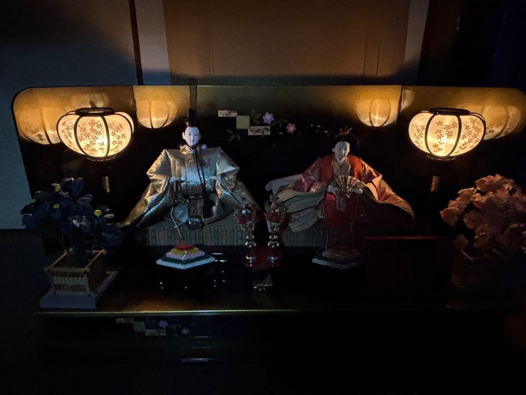 【良縁】高級ひな人形セット 親王飾り 名作 百景 十二単