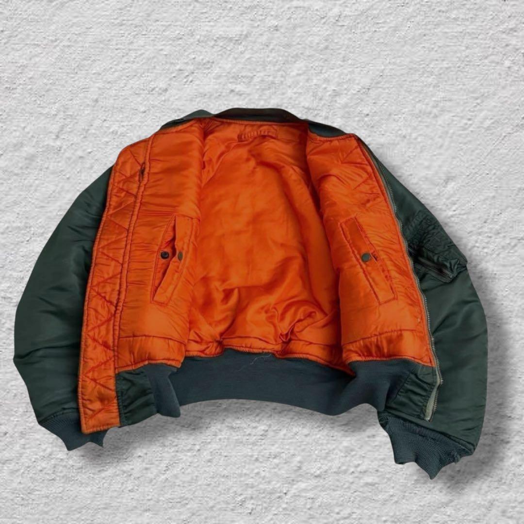 リョウアルファ米軍実物USA製60sMA-1フライトジャケットdタイプ