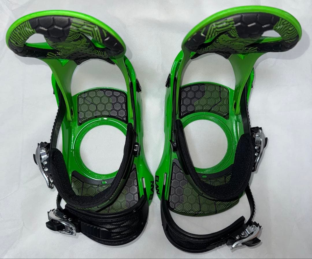 未使用 ELAN スノーボード バインディング XENON S/M グリーン