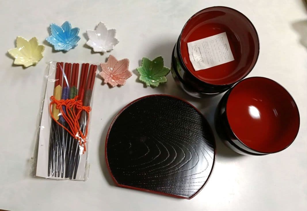 合成漆器　結びどんぶり揃　華