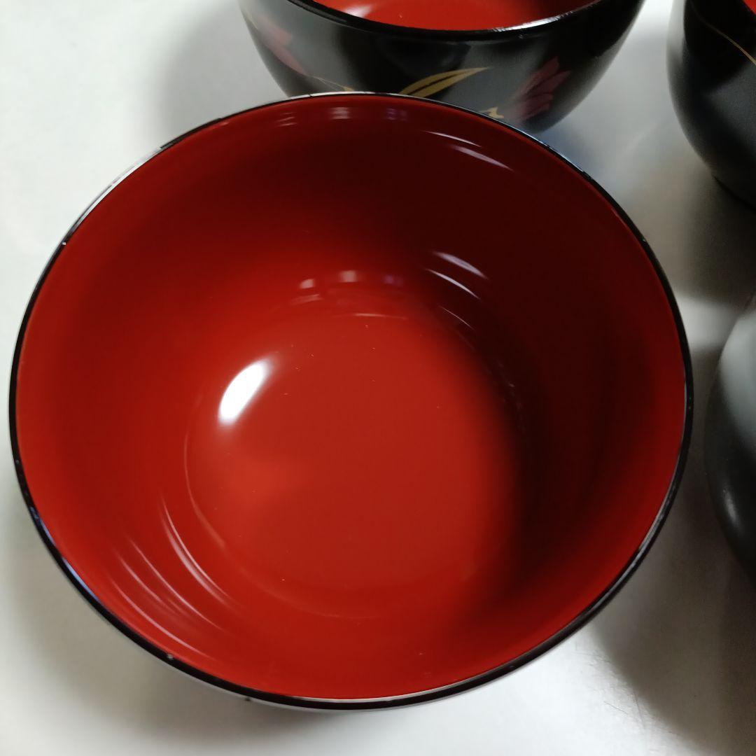 合成漆器　結びどんぶり揃　華