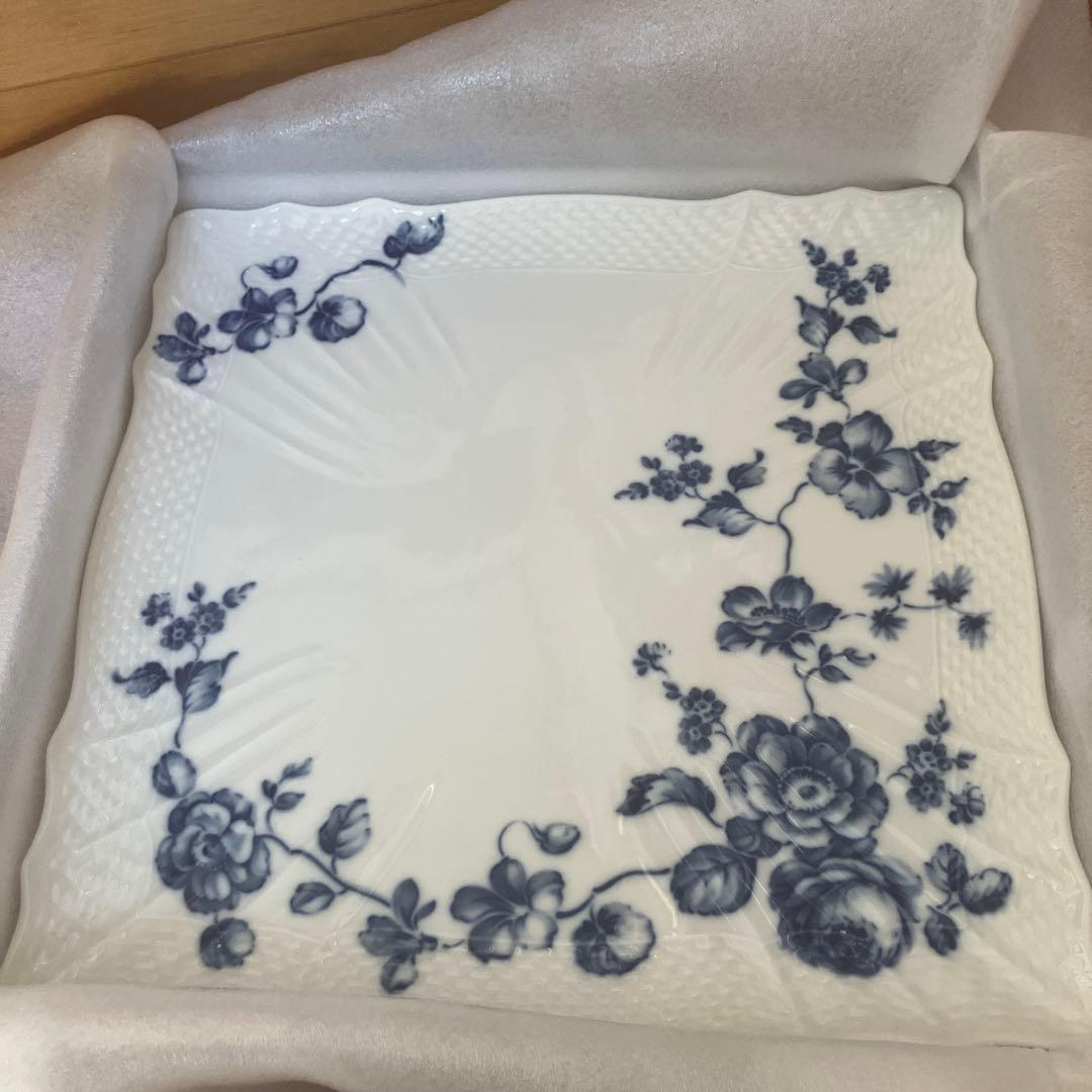 Richard Ginori ローズブルー　スクエアプレート