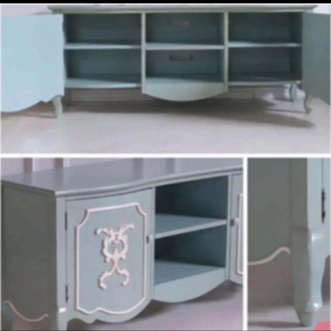 アンティーク加工クラシックスタイル 猫脚テレビ台