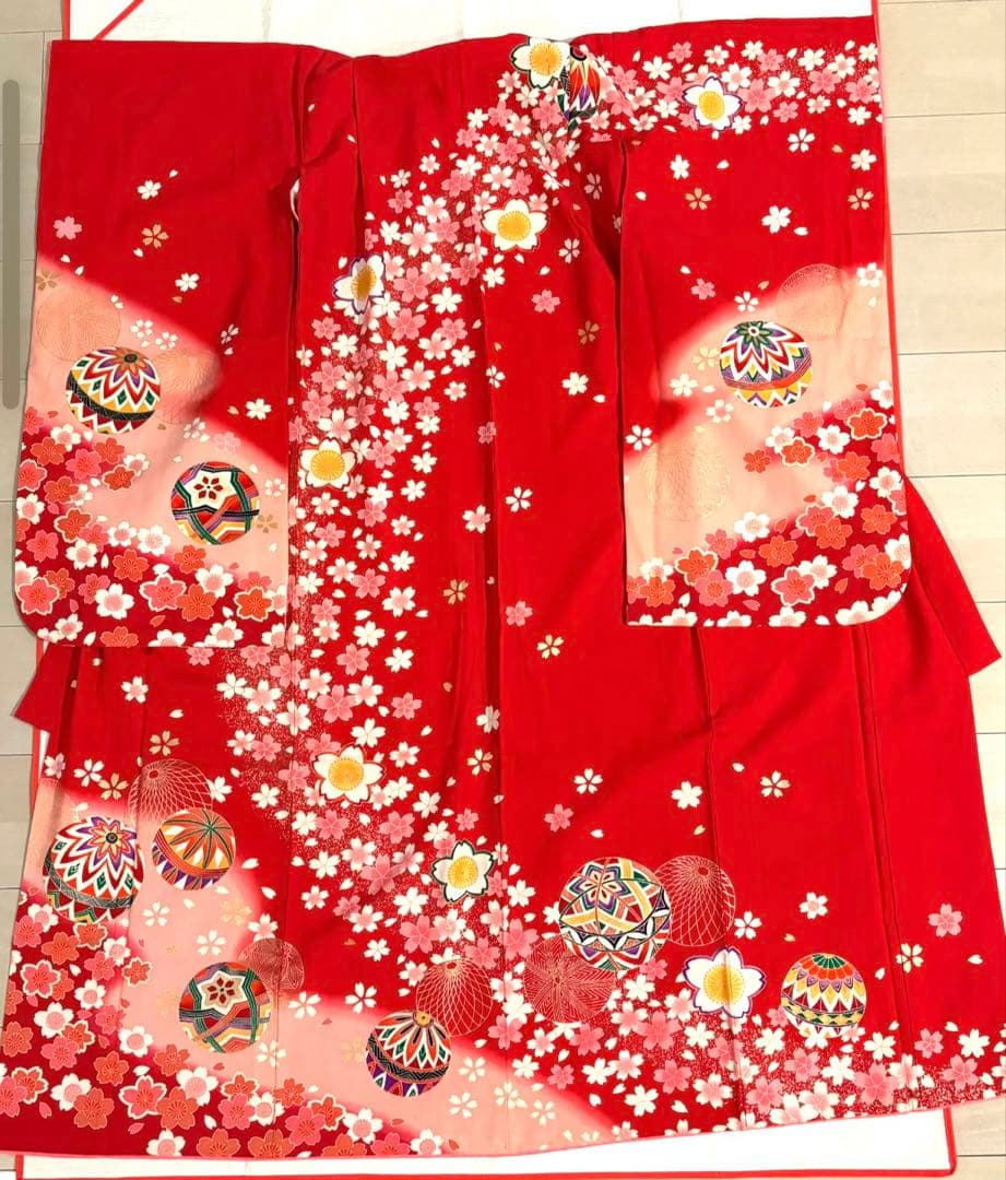 最終お値下げ　正絹　京友禅　7歳　七五三着物