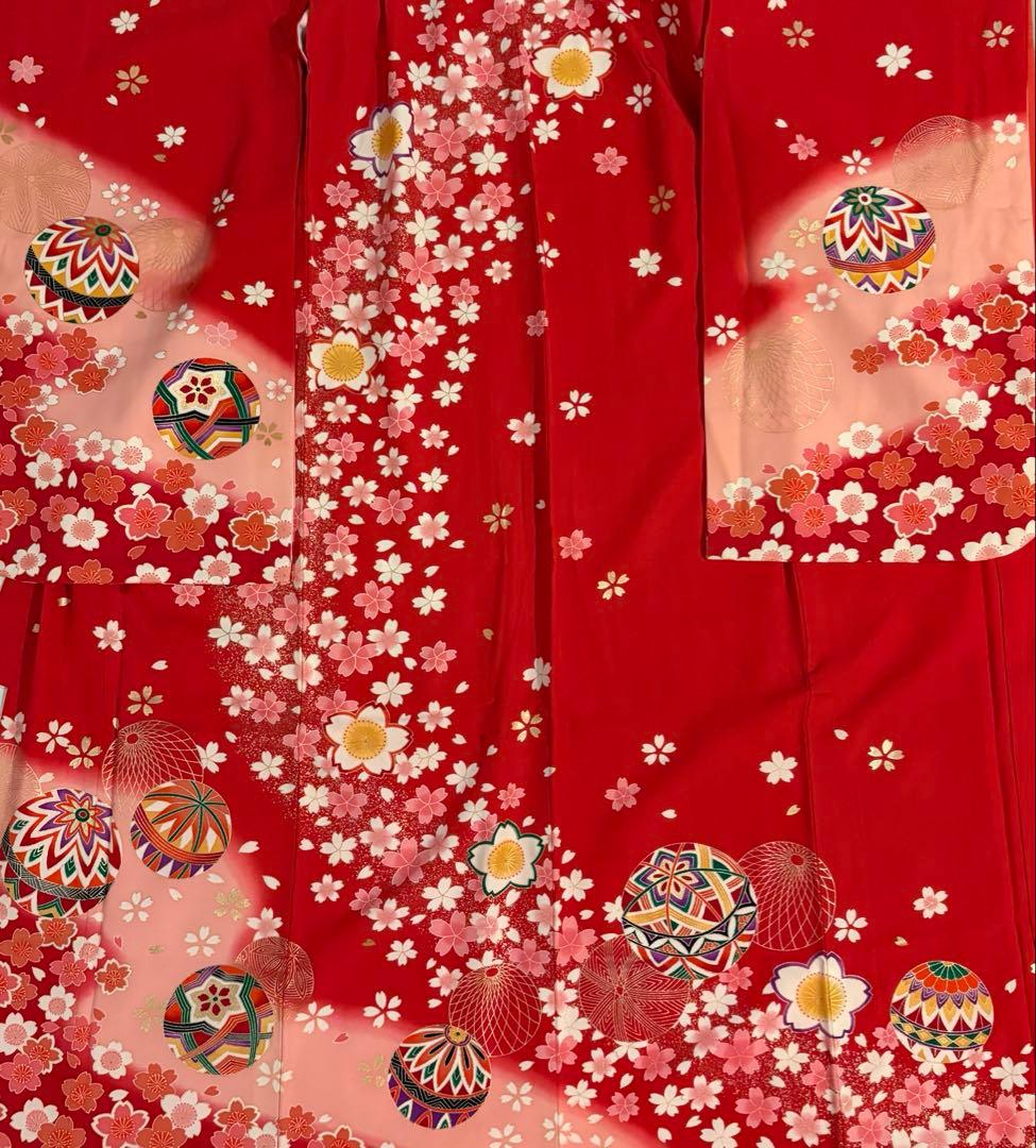 最終お値下げ　正絹　京友禅　7歳　七五三着物