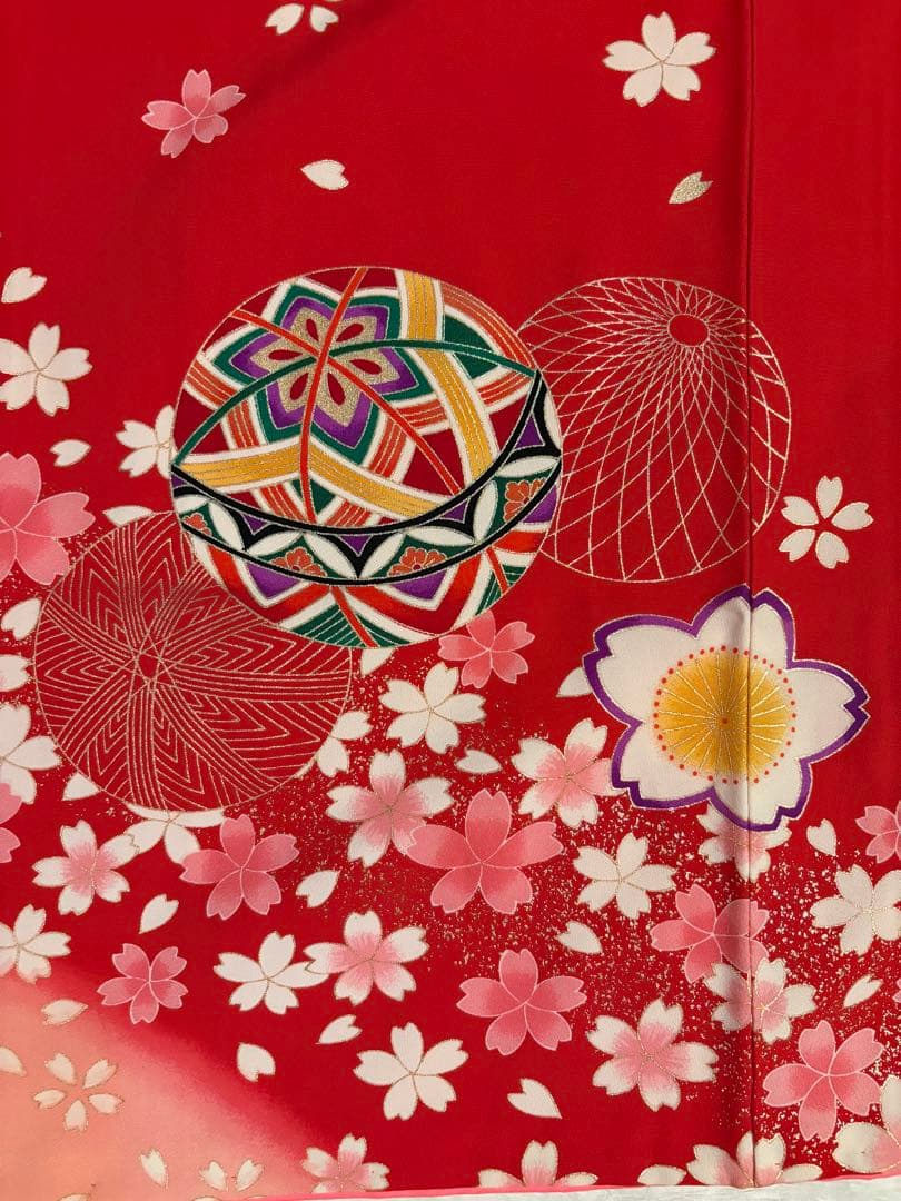 最終お値下げ　正絹　京友禅　7歳　七五三着物