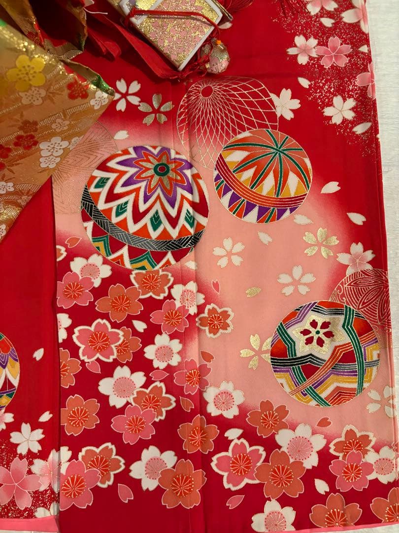 最終お値下げ　正絹　京友禅　7歳　七五三着物