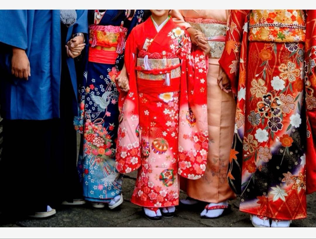 最終お値下げ　正絹　京友禅　7歳　七五三着物