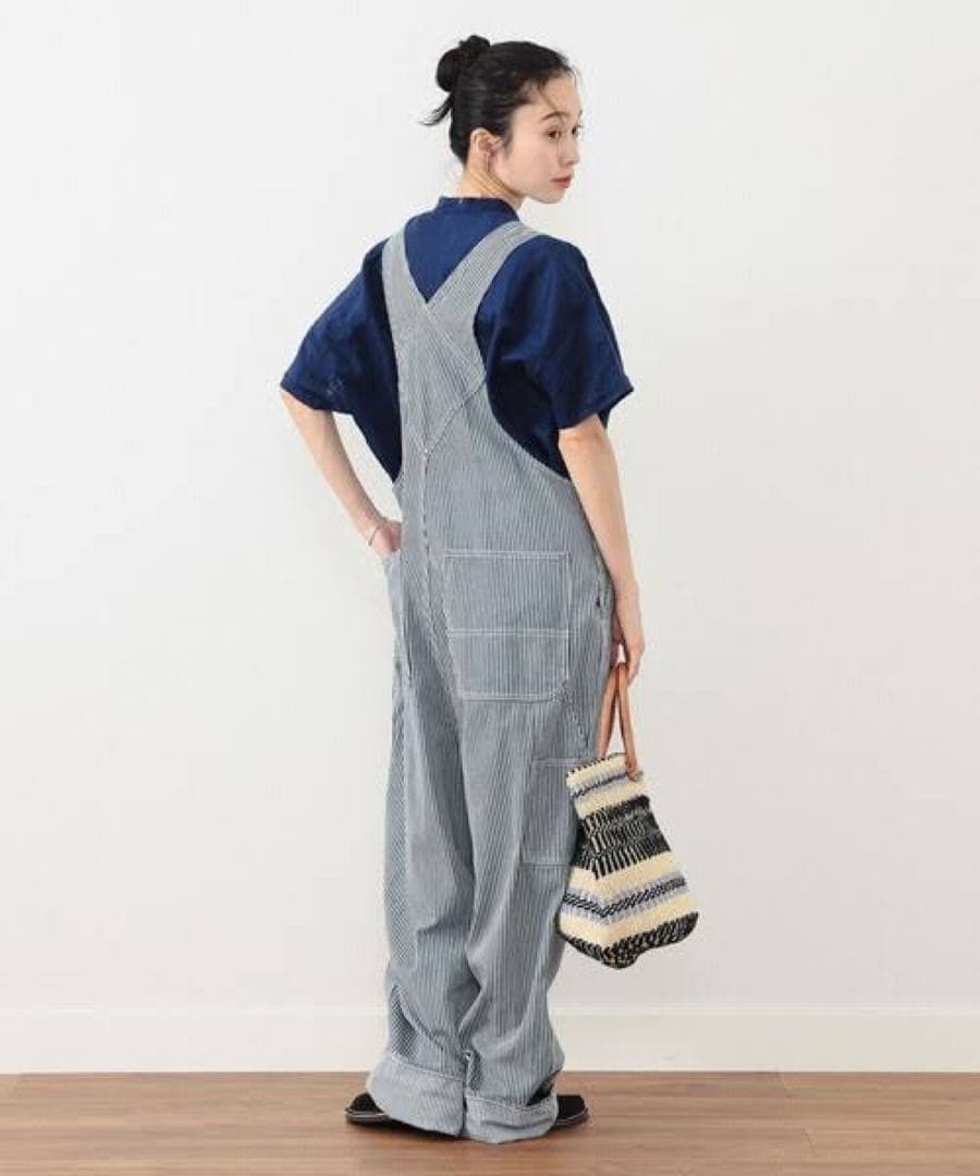 ぬかちんBIGMAC ×BEAMS BOY / ヒッコリー オーバーオール