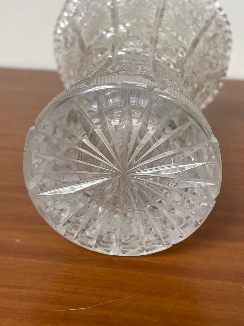 松20 ボヘミア　クリスタル　ガラス　花瓶