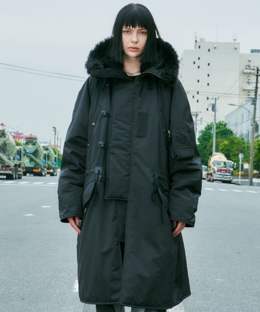 AIVER N-3フライトコート ブラックSサイズ