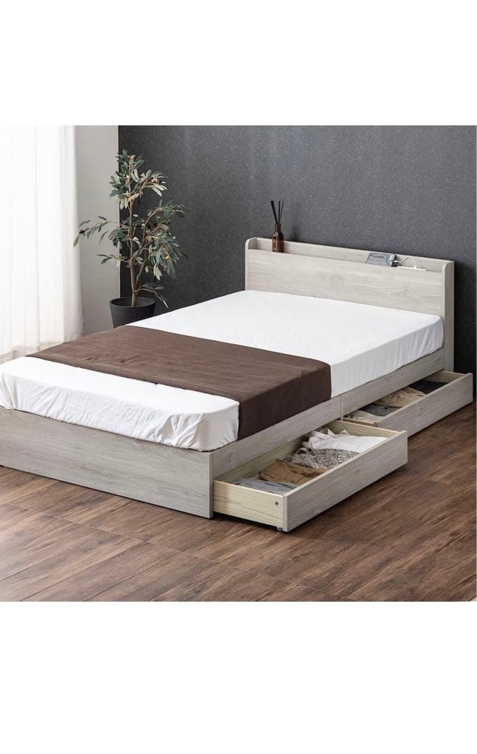 ベッドフレーム Tansu no Gen Single Bed, Storage