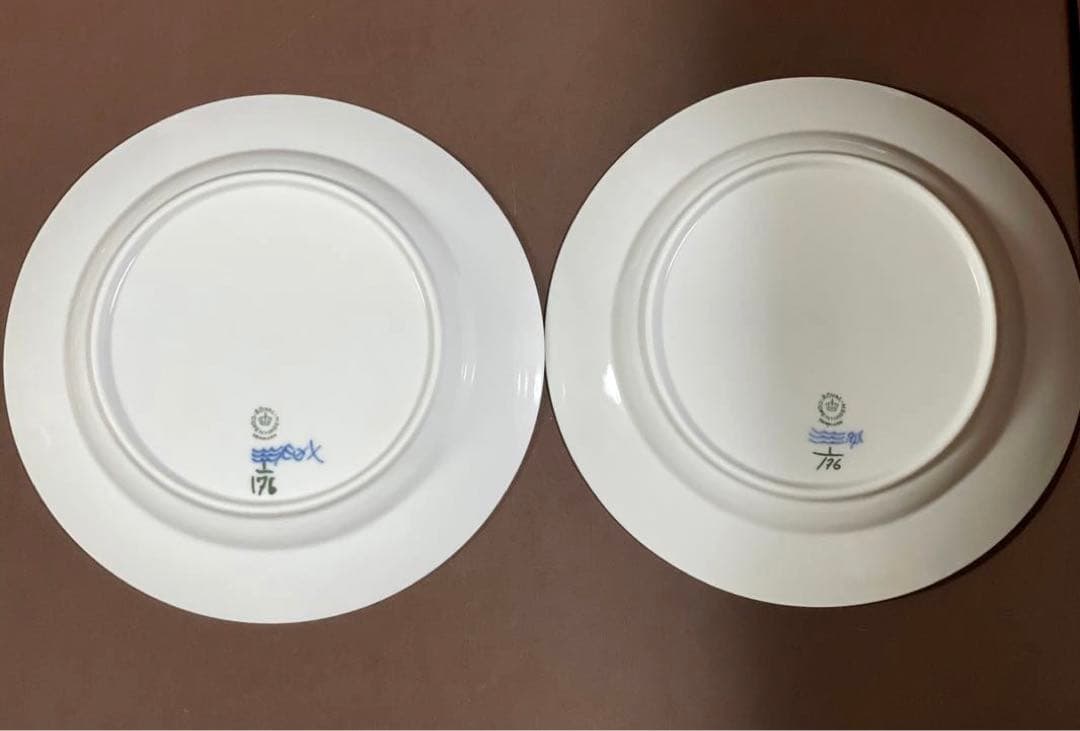 専用◇ロイヤルコペンハーゲンブルーフルーテッドプレインプレートペア23.5c未使