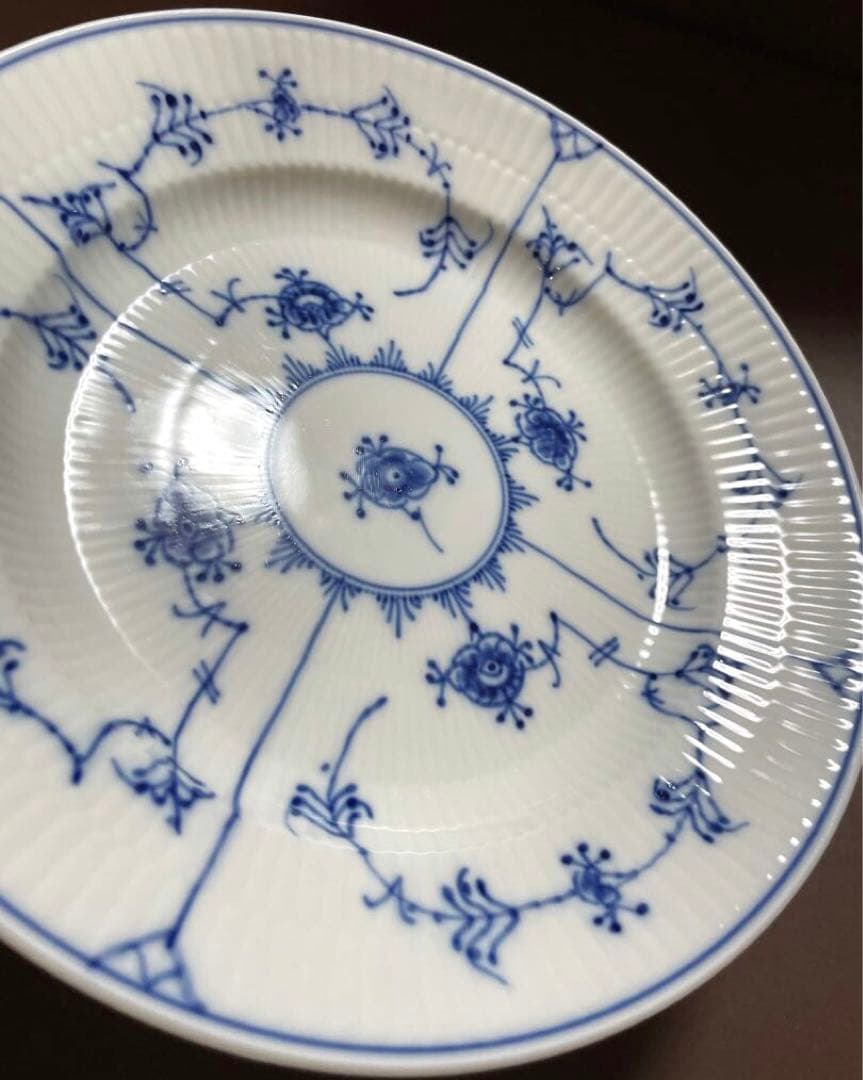 専用◇ロイヤルコペンハーゲンブルーフルーテッドプレインプレートペア23.5c未使