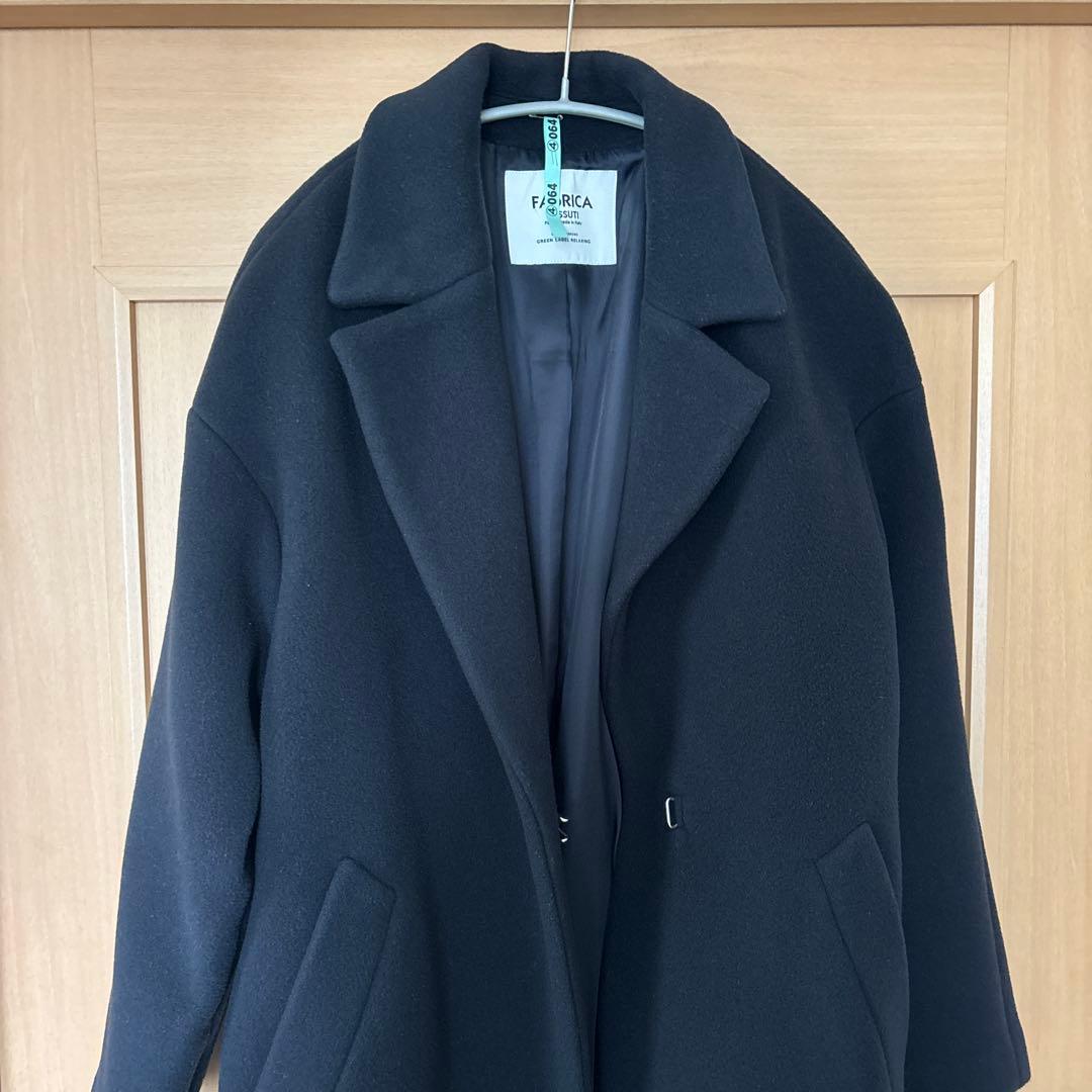 green label relaxing ウール カシミヤ混 チェスターコート