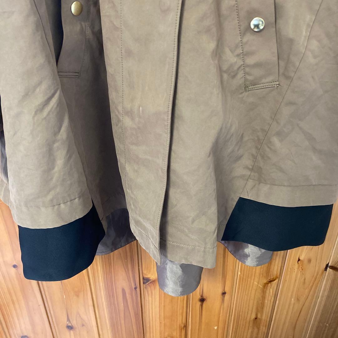 【フリルリボン　ドッキングJKT バックフリル　trois トロア