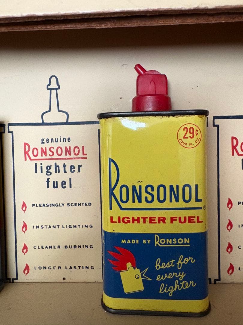 レア‼︎RONSON ストアディスプレイ&オイル缶、ライタースペシャルセット