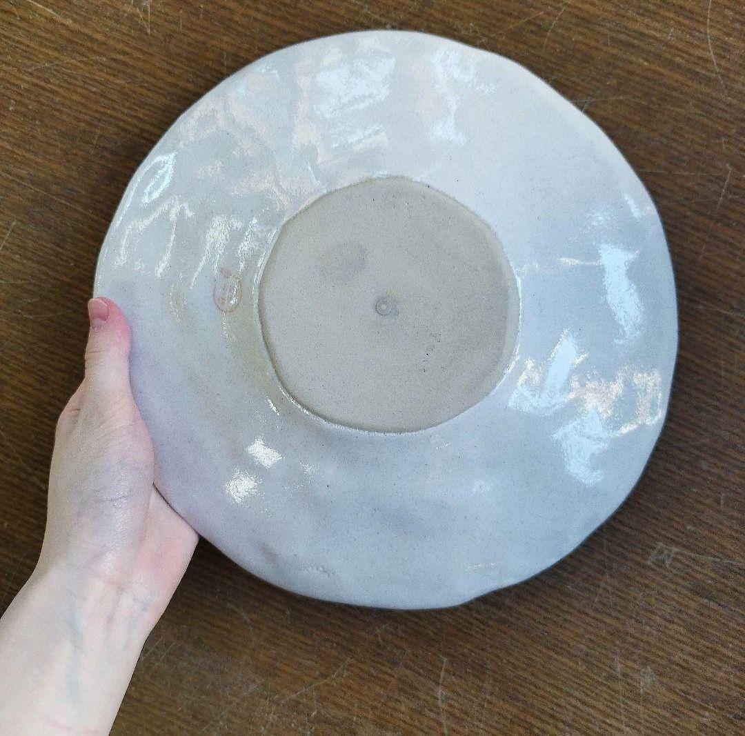 【新品・未使用】工房ゆずりは　釉彩ローズ　パスタ皿　カレー皿　陶器　食器　料理