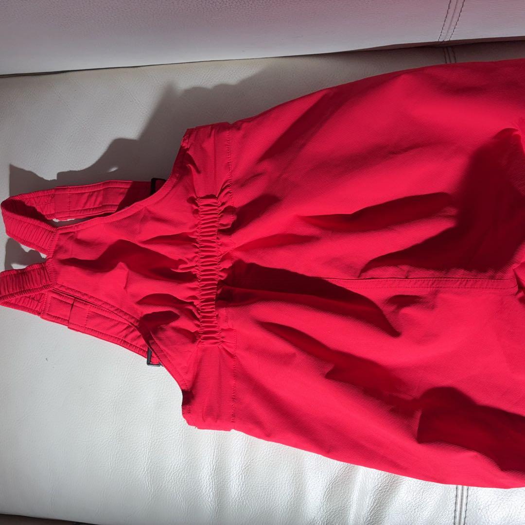 DESCENTE子ども用スキーウェア 黒/赤 フード付き