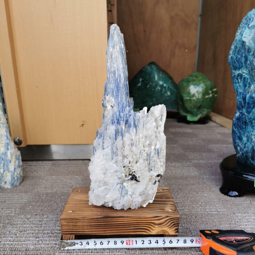 カイヤナイト　原石　3.1キロ　鑑賞石　石　置物　オブジェ　インテリア