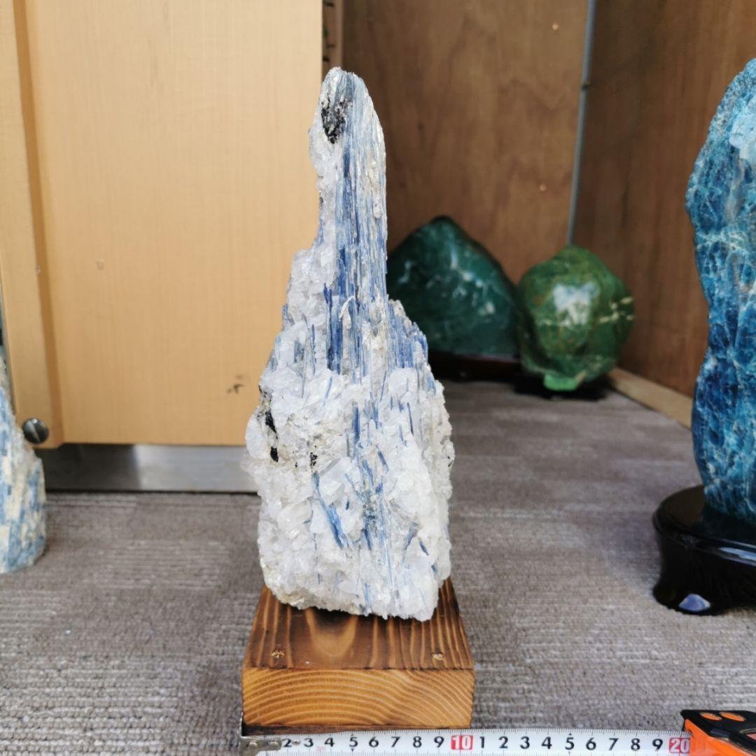 カイヤナイト　原石　3.1キロ　鑑賞石　石　置物　オブジェ　インテリア