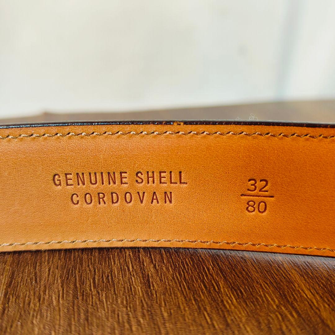 【極艶極美品】K.T. Lewiston シェルコードバンバーガンディ馬革ベルト