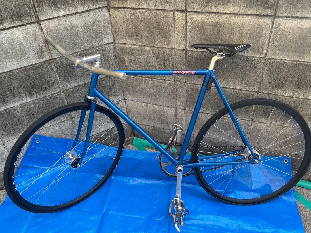 シングルスピードピストバイク 青
