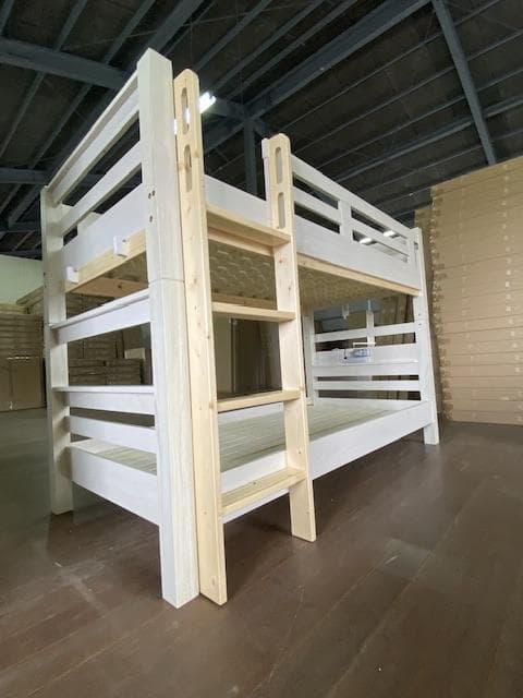 【送料無料*】宮付き2段ベッドイーニーⅡ　WHxNA　アウトレット