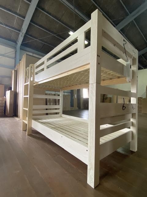 【送料無料*】宮付き2段ベッドイーニーⅡ　WHxNA　アウトレット