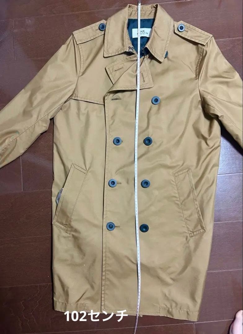 【美品】コーチ COACH メンズトレンチコート Mサイズ