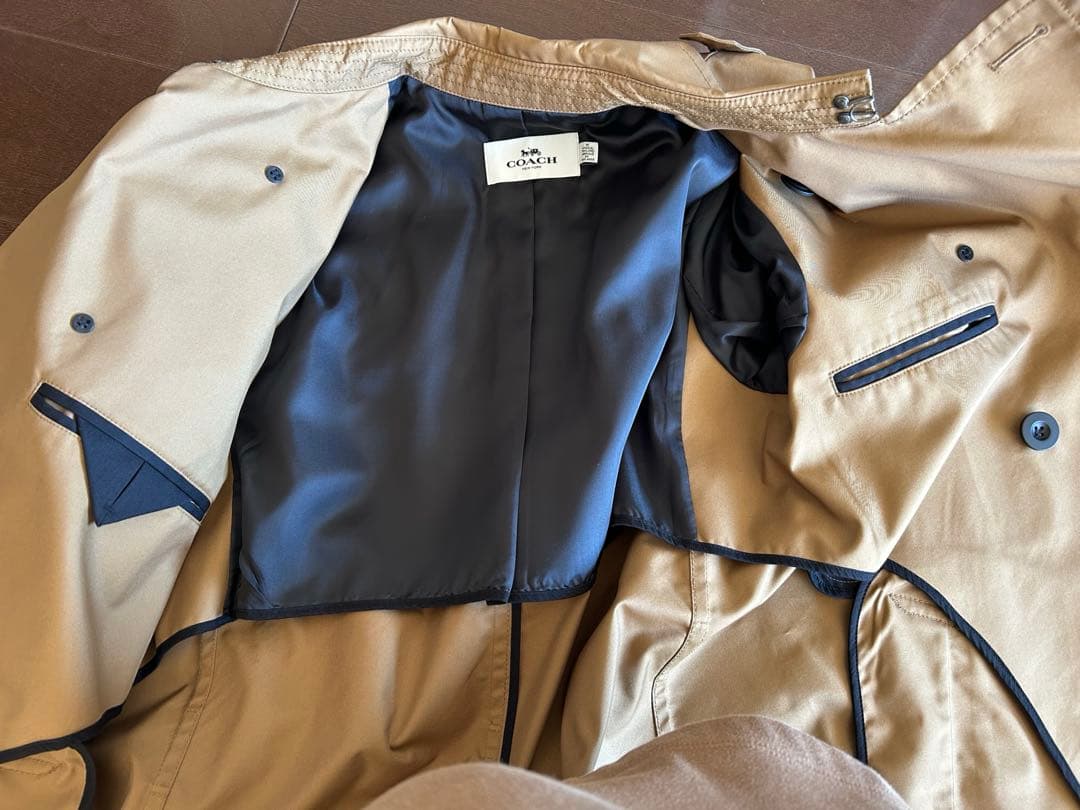 【美品】コーチ COACH メンズトレンチコート Mサイズ