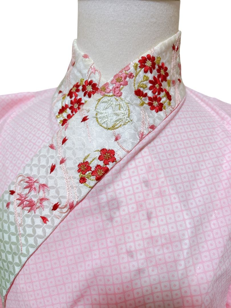 正絹お着物フルセット♡七五三　女の子　7歳　一式　藍色　紫　白