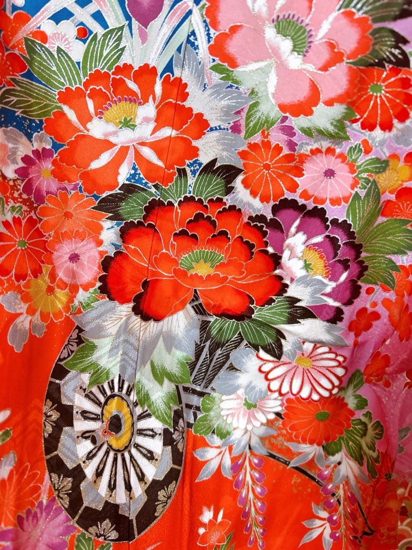 正絹お着物フルセット♡七五三　女の子　7歳　一式　藍色　紫　白