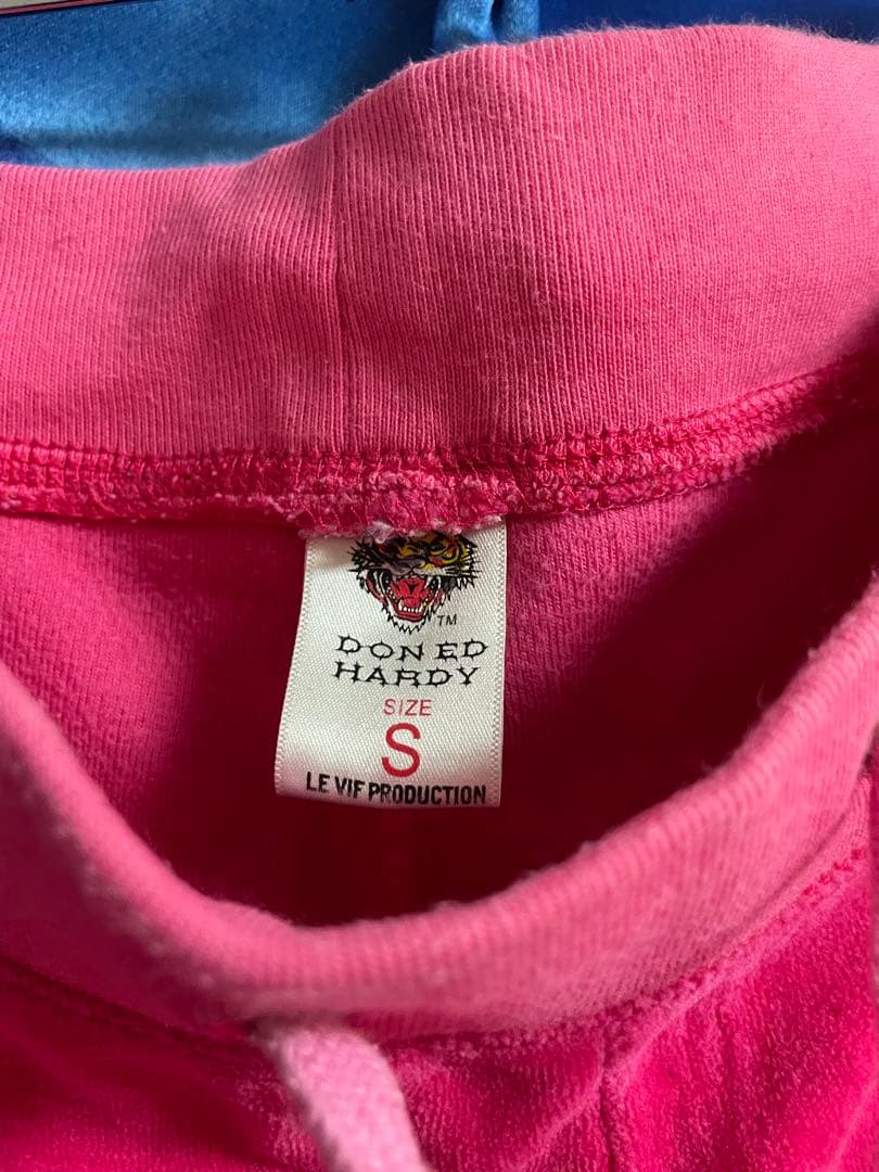 エドハーディー セットアップルームウエア ピンク パーカー