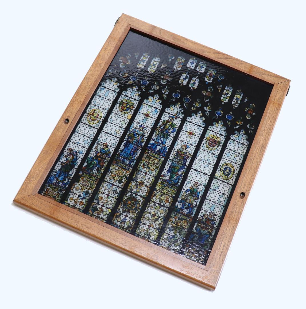 お気に召すまま 男性の七つの時代 ヴィンテージ ステンドグラス 特大サイズ