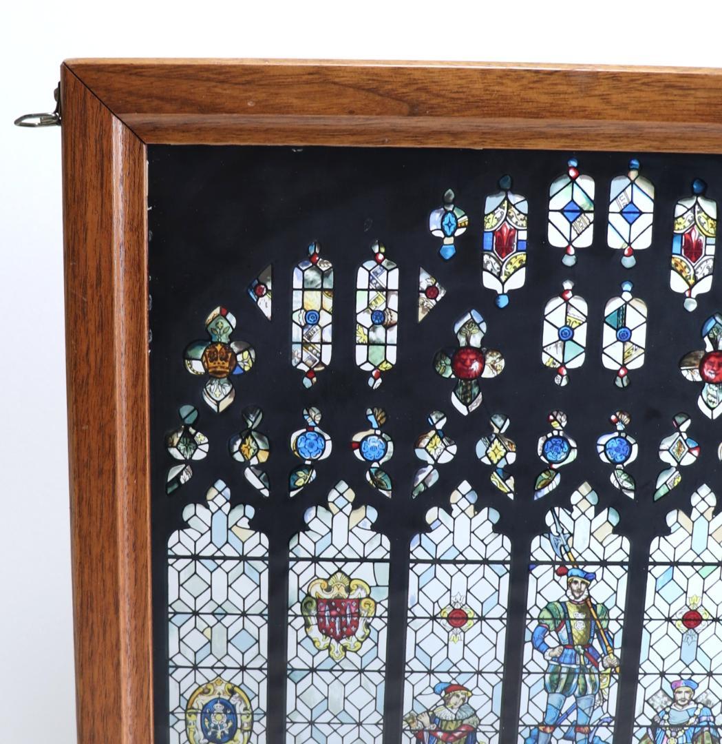 お気に召すまま 男性の七つの時代 ヴィンテージ ステンドグラス 特大サイズ
