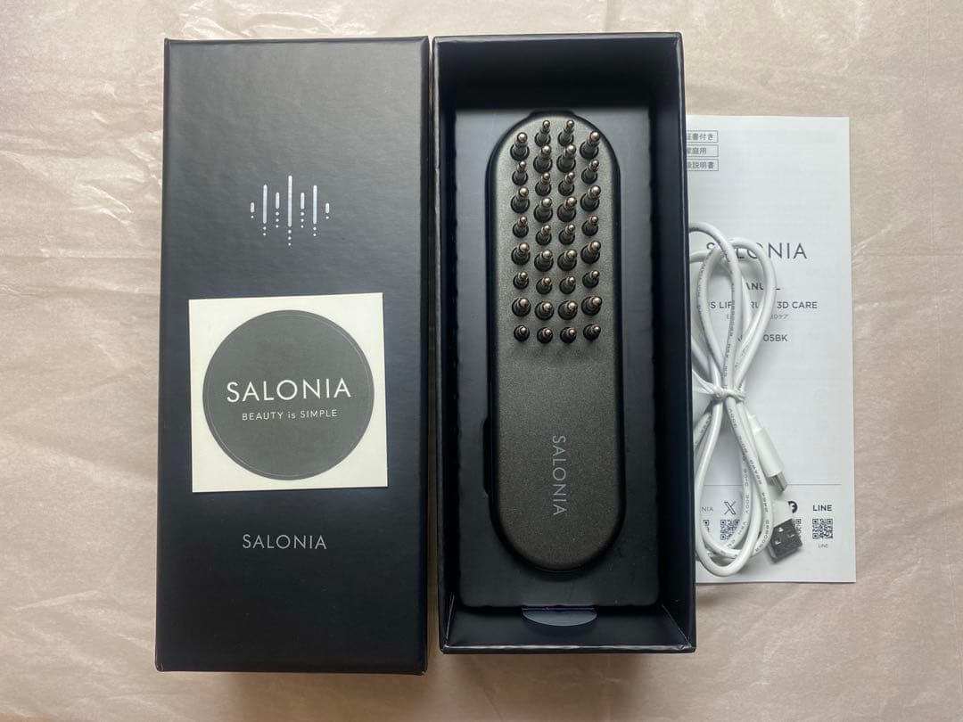 SALONIA EMSリフトブラシ 3Dケア　上位モデル　電気鍼ブラシ