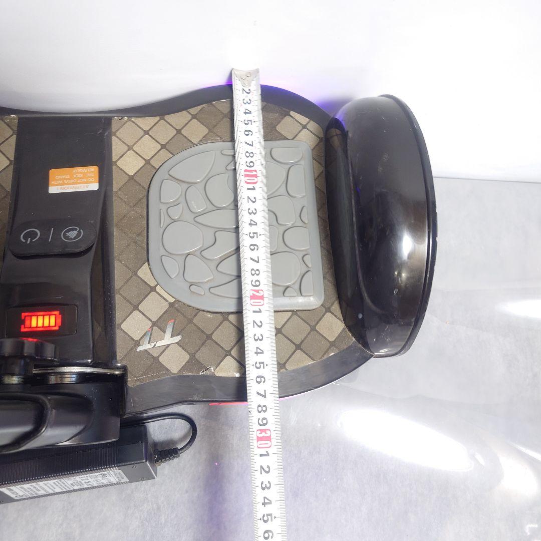 バランススクーター 黒色 紫色LEDライト付き