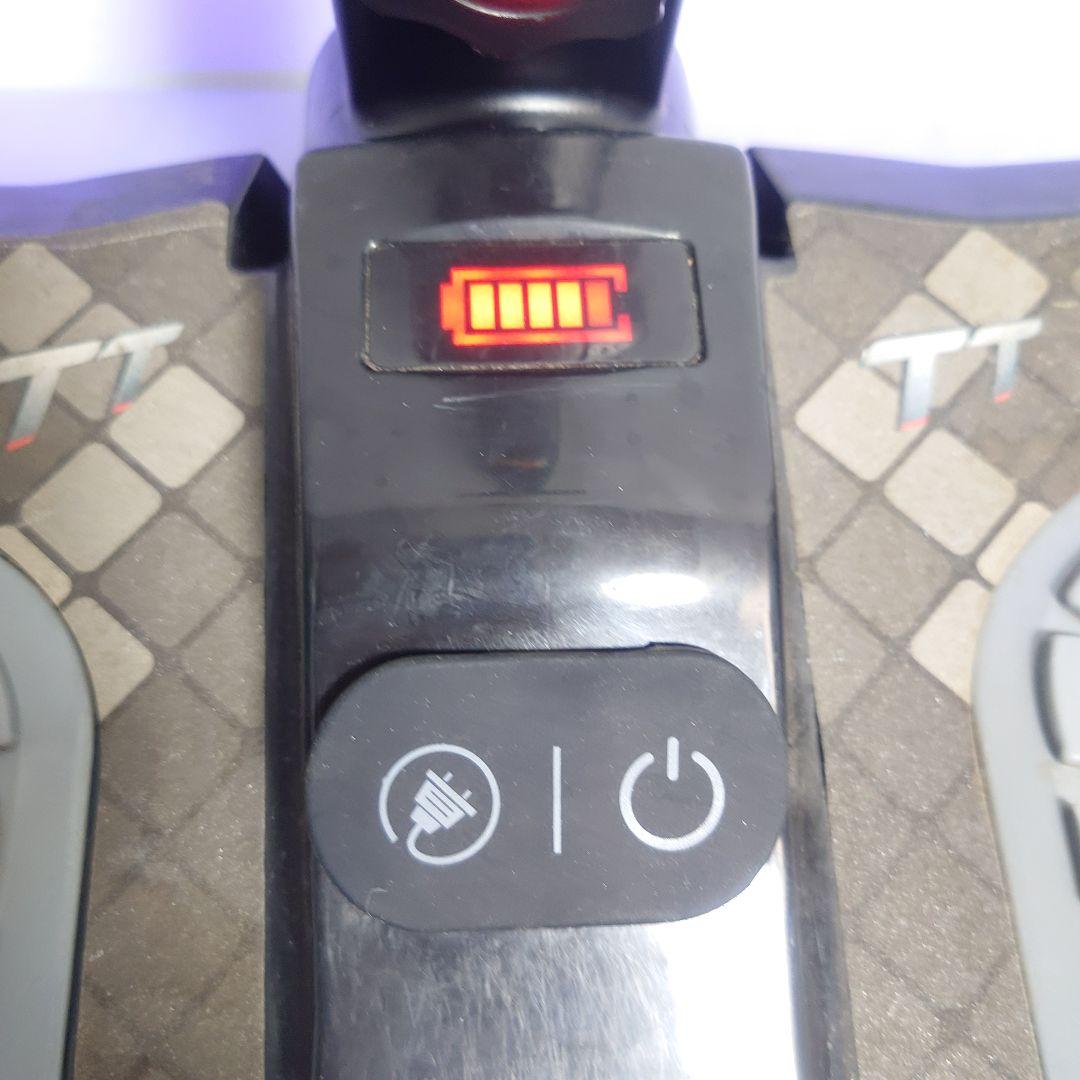 バランススクーター 黒色 紫色LEDライト付き