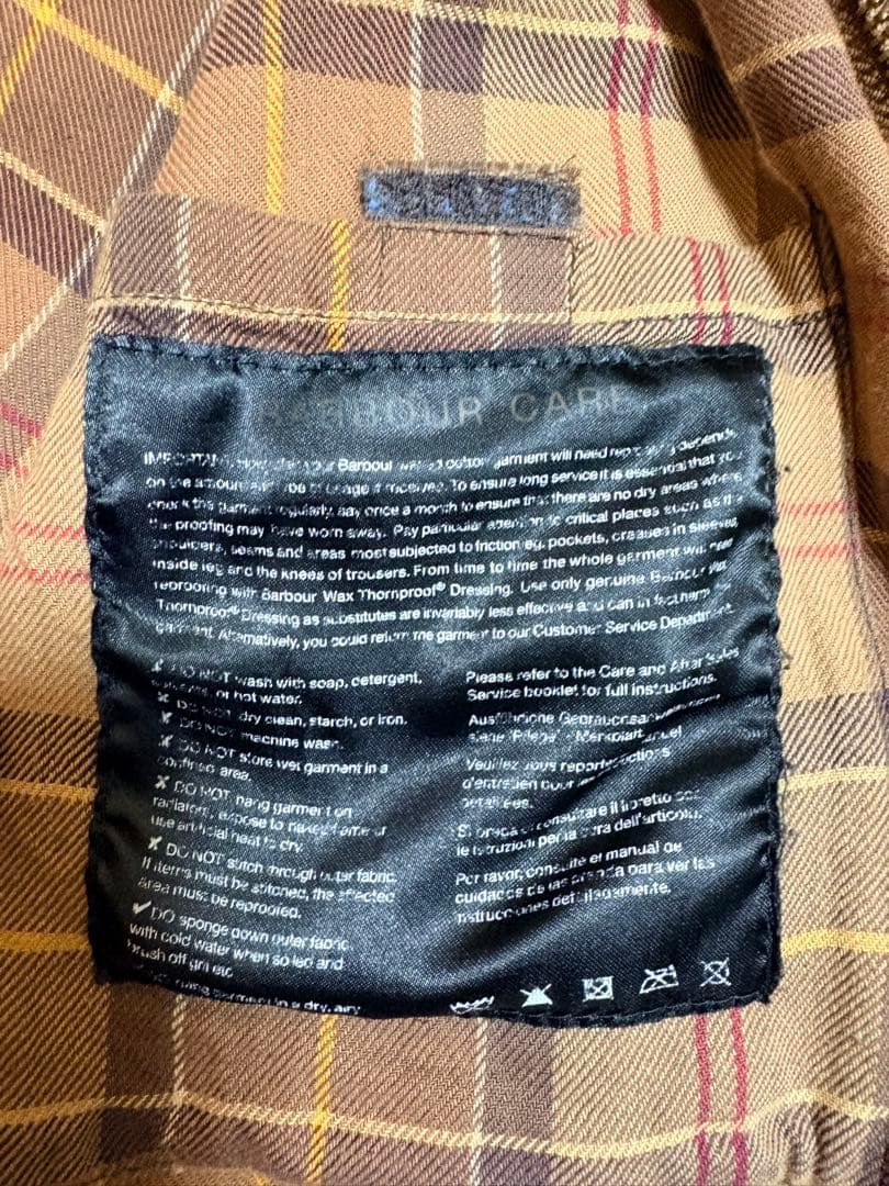 バブアー ビデイルBarbour BEDALE 36ブラウン　ウォッシュド