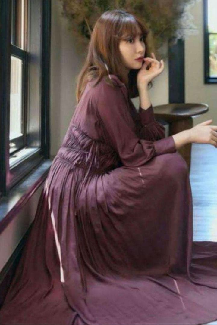 ワンピース Herlipto Side Bow Vintage Twill Dress