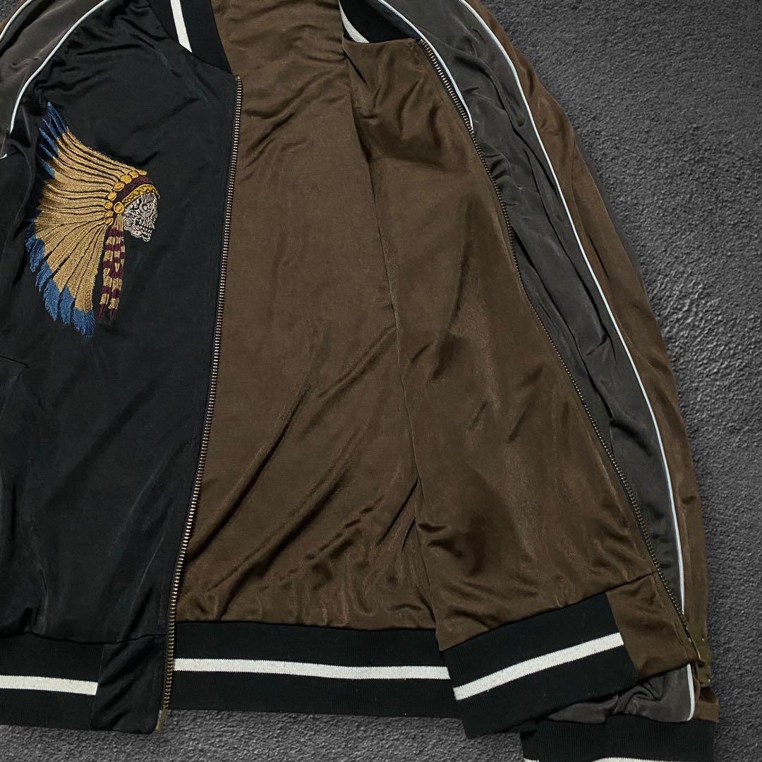 ジャケット・アウター Obelisk Indian skull souvenir jacket