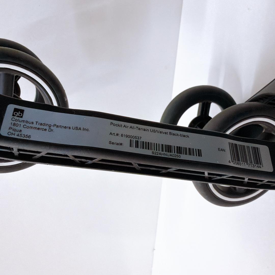 【美品】gb ポキットエア オールテレイン velvet black ベビーカー