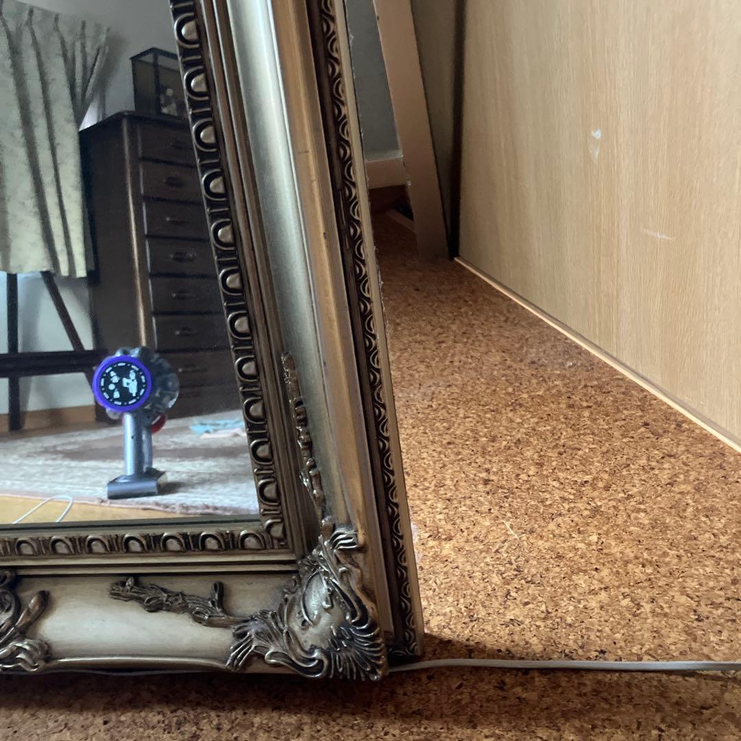 スタンドミラー　ゴールド　ロココ調