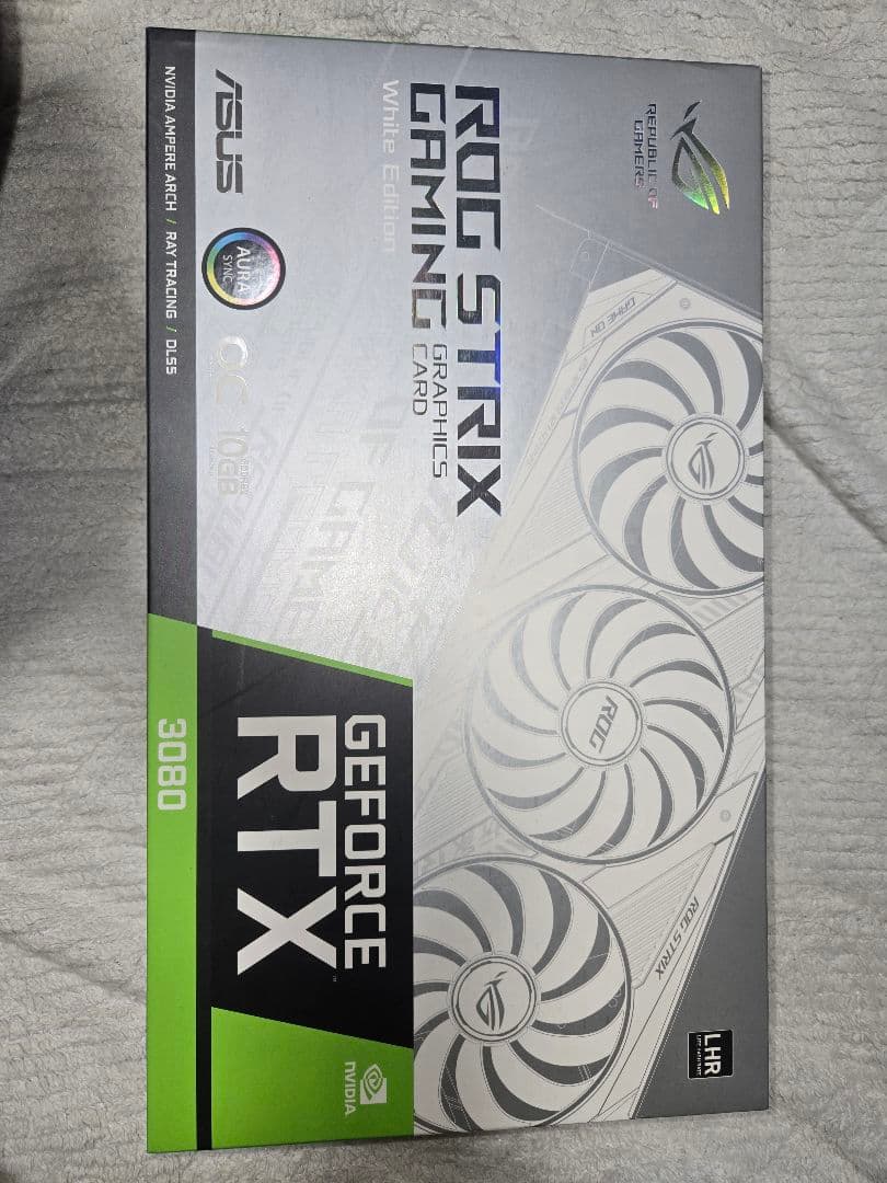 [美品] ROG STRIX RTX3080 O10G WHITE V2